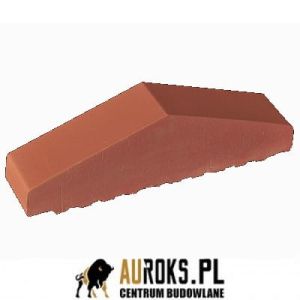 KSZTAŁTKA OGRODZENIOWA KLINKIEROWA KOLOR RUBINOWA CZERWIEŃ KO 310/250x65x78 MM ZAOKRĄGLONA PEŁNA KLINKIER PRZYSUCHA