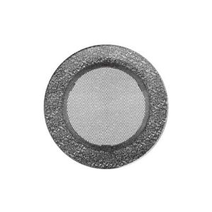 KRATKI KRATKA KOMINKOWA OKRĄGŁA CZARNO-SREBRNA FI 100