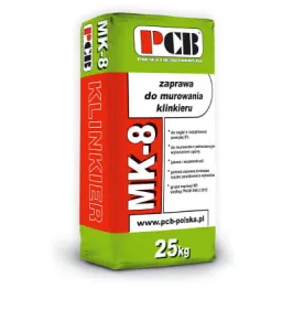 PCB ZAPRAWA MURARSKA DO KLINKIERU MK-8 25KG EXTRA BIAŁA