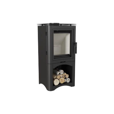 KRATKI PIEC WOLNOSTOJĄCY KOZA K5 S Z WNĘKĄ NA DREWNO