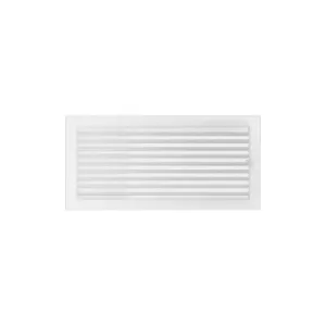 KRATKI KRATKA KOMINKOWA PROSTOKĄTNA BIAŁA Z ŻALUZJĄ 220X450 MM