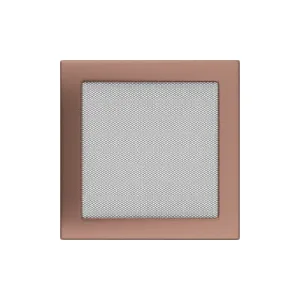 KRATKI KRATKA KOMINKOWA PROSTOKĄTNA MIEDŹ GALWANICZNA 220X220 MM
