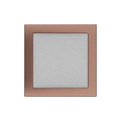 KRATKI KRATKA KOMINKOWA PROSTOKĄTNA MIEDŹ GALWANICZNA 220X220 MM