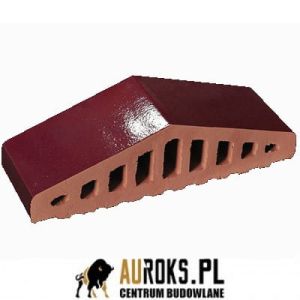 KSZTAŁTKA OGRODZENIOWA KLINKIEROWA KOLOR WIŚNIOWY SAD SZKLIWIONY KO 310/250x100x78 MM OSTRA KLINKIER PRZYSUCHA