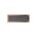 KRATKI KRATKA KOMINKOWA PROSTOKĄTNA MIEDŹ GALWANICZNE Z ŻALUZJĄ 170X490 MM