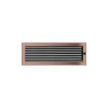 KRATKI KRATKA KOMINKOWA PROSTOKĄTNA MIEDŹ GALWANICZNE Z ŻALUZJĄ 170X490 MM