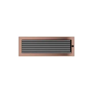 KRATKI KRATKA KOMINKOWA PROSTOKĄTNA MIEDŹ GALWANICZNE Z ŻALUZJĄ 170X490 MM