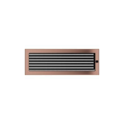 KRATKI KRATKA KOMINKOWA PROSTOKĄTNA MIEDŹ GALWANICZNE Z ŻALUZJĄ 170X490 MM