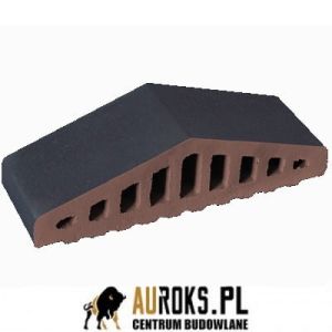 KSZTAŁTKA OGRODZENIOWA KLINKIEROWA KOLOR NOC POLARNA KO 310/250x100x78 MM ZAOKRĄGLONA KLINKIER PRZYSUCHA