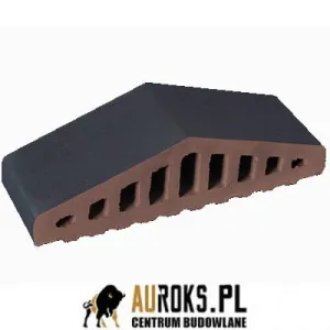 KSZTAŁTKA OGRODZENIOWA KLINKIEROWA KOLOR NOC POLARNA KO 310/250x100x78 MM ZAOKRĄGLONA KLINKIER PRZYSUCHA