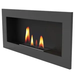 UNIFLAM BIOKOMINEK 90x40CM GRAFIT BIO2-90X40-G
