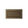KRATKI KRATKA KOMINKOWA PROSTOKĄTNA CZARNO-ZŁOTA Z ŻALUZJĄ 170X300 MM