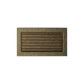 KRATKI KRATKA KOMINKOWA PROSTOKĄTNA CZARNO-ZŁOTA Z ŻALUZJĄ 170X300 MM