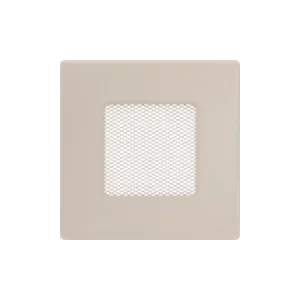 KRATKI KRATKA KOMINKOWA PROSTOKĄTNA KREMOWA 110X110 MM