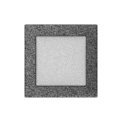 KRATKI KRATKA KOMINKOWA PROSTOKĄTNA CZARNO-SREBRNA 170X170 MM