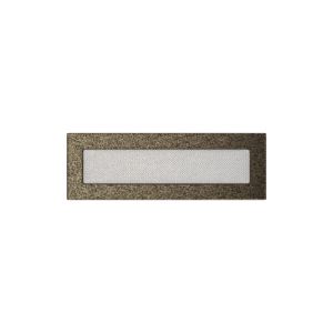 KRATKI KRATKA KOMINKOWA PROSTOKĄTNA CZARNO-ZŁOTA 110X320 MM