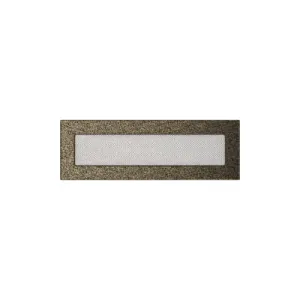 KRATKI KRATKA KOMINKOWA PROSTOKĄTNA CZARNO-ZŁOTA 110X320 MM