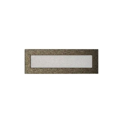KRATKI KRATKA KOMINKOWA PROSTOKĄTNA CZARNO-ZŁOTA 110X320 MM