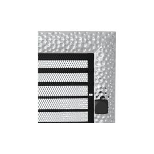 KRATKI KRATKA KOMINKOWA VENUS NIKLOWANA Z ŻALUZJĄ 220X220 MM