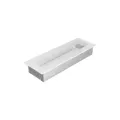 KRATKI KRATKA KOMINKOWA PROSTOKĄTNA BIAŁA 110X320 MM