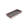 KRATKI KRATKA KOMINKOWA PROSTOKĄTNA MIEDŹ GALWANICZNA 170X370 MM