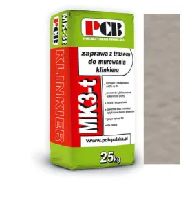 PCB ZAPRAWA MURARSKA Z TRASEM DO KLINKIERU MK-3t 25KG BEŻOWA