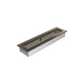 KRATKI KRATKA KOMINKOWA PROSTOKĄTNA CZARNO-ZŁOTA 110X420 MM