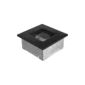 KRATKI KRATKA KOMINKOWA PROSTOKĄTNA CZARNA 110X110 MM