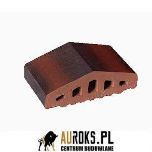KSZTAŁTKA OGRODZENIOWA KLINKIEROWA KOLOR DZIKIE WINO OK 180/120x100x58 MM ZAOKRĄGLONA KLINKIER PRZYSUCHA