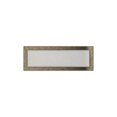KRATKI KRATKA KOMINKOWA PROSTOKĄTNA CZARNO-ZŁOTA 170X490 MM