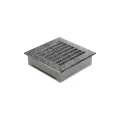 KRATKI KRATKA KOMINKOWA FRESH CZARNO-SREBRNA 170X170 MM