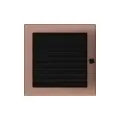 KRATKI KRATKA KOMINKOWA PROSTOKĄTNA MIEDŹ GALWANICZNE Z ŻALUZJĄ 220X220 MM