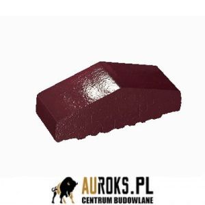 KSZTAŁTKA OGRODZENIOWA KLINKIEROWA KOLOR  WIŚNIOWY SAD KO 180/120x65x58 MM OSTRA PEŁNA KLINKIER PRZYSUCHA