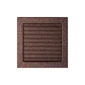 KRATKI KRATKA KOMINKOWA PROSTOKĄTNA MIEDZIANA Z ŻALUZJĄ 220X220 MM