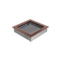 KRATKI KRATKA KOMINKOWA PROSTOKĄTNA MIEDŹ GALWANICZNA 220X220 MM
