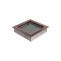 KRATKI KRATKA KOMINKOWA PROSTOKĄTNA MIEDŹ GALWANICZNA 220X220 MM