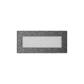 KRATKI KRATKA KOMINKOWA PROSTOKĄTNA CZARNO-SREBRNA 110X240 MM