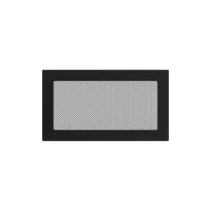 KRATKI KRATKA KOMINKOWA PROSTOKĄTNA CZARNA 170X300 MM