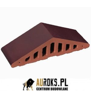 KSZTAŁTKA OGRODZENIOWA KLINKIEROWA KOLOR KARMAZYNOWA WYSPA KO 310/250x100x78 MM OSTRA KLINKIER PRZYSUCHA