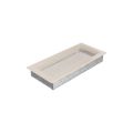 KRATKI KRATKA KOMINKOWA PROSTOKĄTNA KREMOWA 170X370 MM
