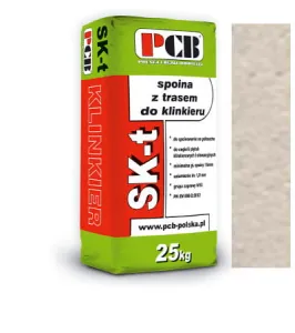PCB ZAPRAWA Z TRASEM DO SPOINOWANIA CEGIEŁ ELEWACYJNYCH KLINKIEROWYCH ORAZ RĘCZNIE FORMOWANYCH SK-T 25KG STARA BIEL