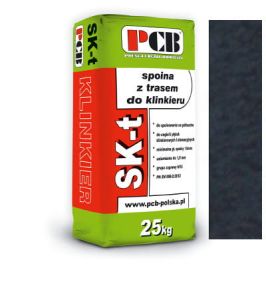 PCB ZAPRAWA Z TRASEM DO SPOINOWANIA CEGIEŁ ELEWACYJNYCH KLINKIEROWYCH ORAZ RĘCZNIE FORMOWANYCH SK-T 25KG ANTRACYT