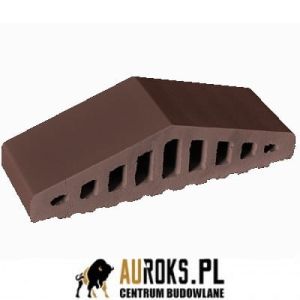 KSZTAŁTKA OGRODZENIOWA KLINKIEROWA KOLOR BRĄZ NATURA KO 310/250x100x78 MM ZAOKRĄGLONA KLINKIER PRZYSUCHA