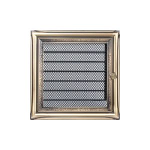 KRATKI KRATKA KOMINKOWA RUSTYKALNA Z ŻALUZJĄ 170X170