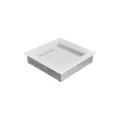 KRATKI KRATKA KOMINKOWA PROSTOKĄTNA BIAŁA 220X220 MM