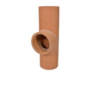 TRÓJNIK PRZYŁĄCZENIOWY 90 STOPNI CERAMICZNY KOMINOWY O ŚREDNICY FI200 FIRMY WOLFSHOHER