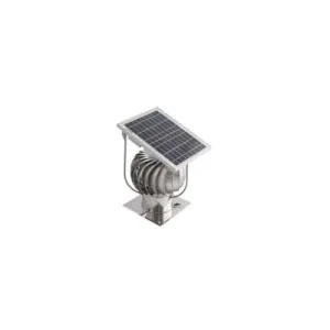 TURBOWENT HYBRYDOWY SOLARNY PODSTAWA KWADRATOWA KĄT NACHYLENIA 35 S TURBINA ALUMINIOWA PODSTAWA BL. CHROMONIKLOWA FI 150