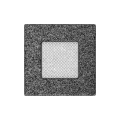 KRATKI KRATKA KOMINKOWA PROSTOKĄTNA CZARNO-SREBRNA 110X110 MM