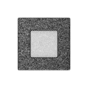 KRATKI KRATKA KOMINKOWA PROSTOKĄTNA CZARNO-SREBRNA 110X110 MM