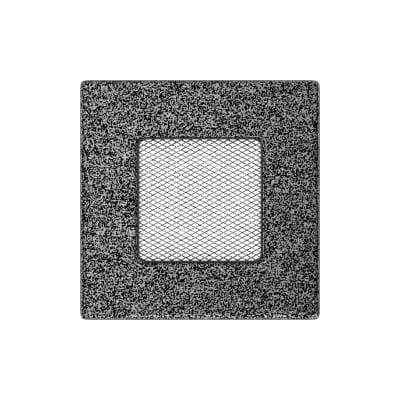 KRATKI KRATKA KOMINKOWA PROSTOKĄTNA CZARNO-SREBRNA 110X110 MM